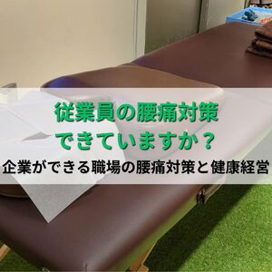 従業員の腰痛対策